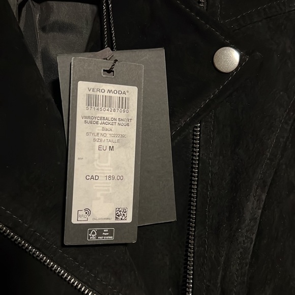 NWT Vero Moda Suede Leather Jacket - Picture 6 of 8